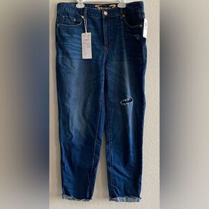 Seven7 Marilyn Boyfriend jeans relaxed high rise distressed size 12 Casual